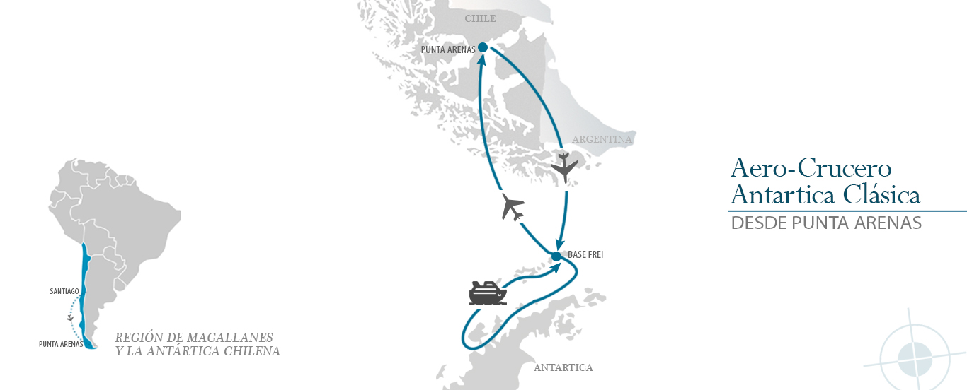mapa antartica clasica